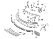 Diagram for Audi Bumper - 4Z7-807-103-GRU