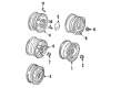 Diagram for Audi 100 Quattro Alloy Wheels - 447-601-025-E-Y7Y