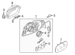 Diagram for Audi allroad Side View Mirrors - 8K1-857-409-E-01C