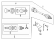 Diagram for Audi Q5 PHEV Axle Shaft - 80A-501-203-J