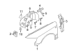 Diagram for Audi A6 Fender - 4F0-821-103-A