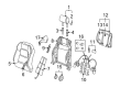 Diagram for Audi Power Seat Switch - 8P4-881-671-8X5