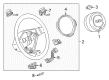 Diagram for Audi A5 Quattro Steering Wheel - 8K0-419-091-DR-OIG