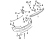 Diagram for Audi S4 Bumper - 8E5-807-303-B-GRU