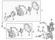 Diagram for Audi TT Quattro Alternator Bracket - 06J-903-143-AH