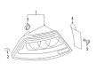 Diagram for Audi S7 Tail Light - 4G8-945-095-F