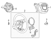 Diagram for Audi RS4 Steering Wheel - 8P0-419-091-BA-1YA