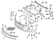 Diagram for Audi R8 Bumper - 420-807-103-B-GRU