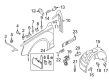 Diagram for Audi A5 Fender - 8T0-821-105-H