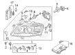 Diagram for Audi A6 Headlight - 4F0-941-003-DR