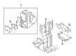 Diagram for Audi A4 Quattro ABS Control Module - 8D0-614-111-E