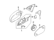 Diagram for Audi Side View Mirrors - 8E0-859-411