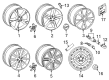 Diagram for Audi RS7 Alloy Wheels - 4G8-601-025-AH