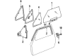 Diagram for Audi 4000 Window Channel - 811-837-439-A