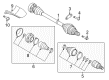 Diagram for Audi A3 Quattro Axle Shaft - 5Q0-407-272-DQ