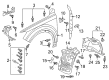 Diagram for Audi Fender Splash Shield - 4M0-821-171-AF