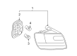 Diagram for Audi A6 Quattro Tail Light - 4F5-945-095-K