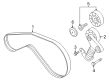 Diagram for Audi Belt Tensioner Bolt - N-102-956-05