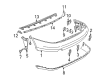 Diagram for Audi S4 Bumper - 8D5-807-303-B-GRU