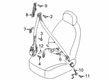 Diagram for Audi S5 Sportback Seat Belt - 8W0-857-807-B-JXE