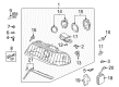 Diagram for Audi S8 Headlight - 4D0-941-003-AB