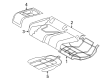 Diagram for Audi RS5 Seat Cushion Pad - 8F0-885-375-P