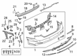 Diagram for Audi S5 Sportback Bumper - 8W6-807-067-AA-GRU