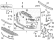 Diagram for Audi RS7 Sportback Headlight Screws - N-106-569-02