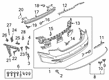 Diagram for Audi A5 Sportback Bumper - 8W6-807-067-M-GRU