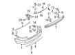 Diagram for Audi S4 Bumper - 8E9-807-303-B-GRU