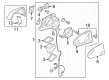 Diagram for Audi SQ5 Mirror Cover - 4M0-857-527-J-3Q7