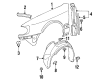 Diagram for Audi A6 Fender - 4A0-821-105-D