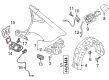 Diagram for Audi S7 Sportback Fuel Filler Housing - 4K8-809-906-B