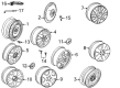 Diagram for Audi Alloy Wheels - 4A0-601-025-D-Z7P