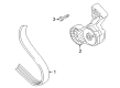 Diagram for Audi Belt Tensioner Bolt - N-019-543-3