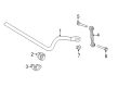 Diagram for Audi S8 Sway Bar - 4H0-411-309-B