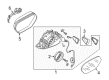 Diagram for Audi RS7 Mirror Cover - 4G8-857-527-E