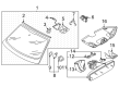 Diagram for Audi e-tron GT Mirror Cover - 9J1-863-081-D-1E0