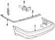 Diagram for Audi 100 Bumper - 4A0-807-305-GRU