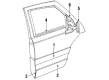 Diagram for Audi V8 Quattro Door Moldings - 441-853-961-E-3FZ