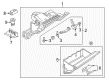 Diagram for Audi Glove Box - 4M1-857-035-R-LW3