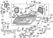 Diagram for Audi SQ5 Headlight - 8R0-941-043-E