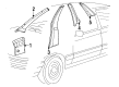 Diagram for Audi 5000 Pillar Panels - 443-867-239-B-1GY