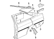 Diagram for Audi Coupe Door Moldings - 811-853-509-E-01C