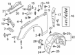 Diagram for Audi RS5 Sportback Fender Splash Shield - 8W6-821-171-F