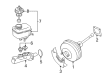 Diagram for Audi Brake Master Cylinder - 1J1-614-019-A