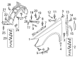 Diagram for Audi A3 Sportback e-tron Fender - 8V0-821-105-L