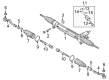 Diagram for Audi S8 Rack and Pinions - 4H1-422-065-F