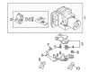 Diagram for Audi Q7 ABS Control Module - 4M0-614-517-AH-BEF