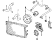 Diagram for Audi Cooling Fan Clutch - 4Z7-121-350